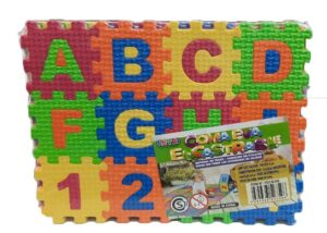 GOMA EVA LETRAS Y NUMEROS ENCASTRABLES X 36 PCS COD FDCB398 - Imagen 2