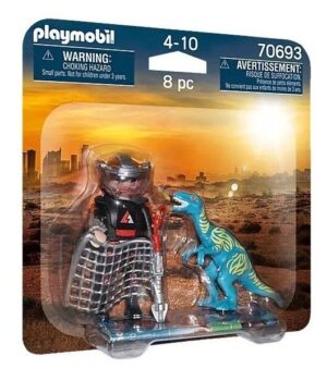PLAYMOBIL DUO PACK VELOCIRAPTOR Y SAQUEADOR COD 70693