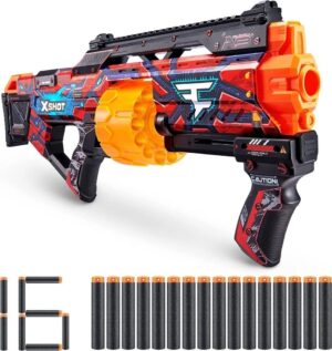 AMETRALLADORA X-SHOT C/ DARDOS SKINS LAST STAND VR4 7300 FAZE