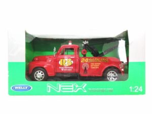 AUTO WELLY 1:24 CHEVROLET TOW TRUCK 53 VR1 22086 ROJO