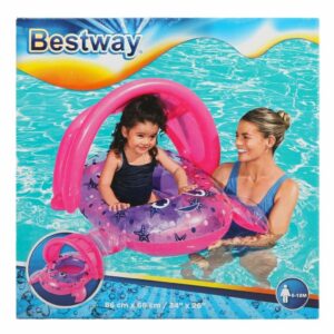 BESTWAY ASIENTO INFLABLE CANGREJO CON TECHO 86X66 VR1 34109 CANGREJO 34125 ROSA - Imagen 4