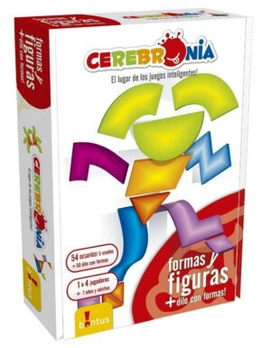 CEREBRONIA JUEGO DE INGENIO 54 DESAFIOS BONTUS VR4 651/2/3/4 FORMAS Y FIGURAS MAS DILO CON FORMAS