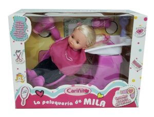 MUNECA MILA PELUQUERIA 40 CM CON ACCESORIOS COD 892 - Imagen 3