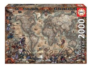 PUZZLE EDUCA X 2000 MAPA DE PIRATAS COD 18008