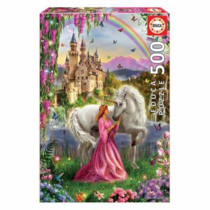 PUZZLE EDUCA X 500 HADA Y UNICORNIO COD 17985