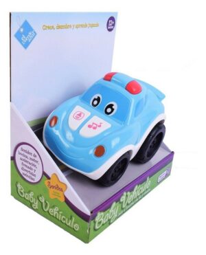 AUTO BABY A FRICCION CON LUZ SONIDO EL DUENDE AZUL VR2 7527 MODELO: B - Imagen 5