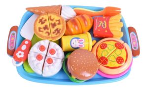 SET BANDEJA DE TORTA COMIDA C/ABROJO EL DUENDE AZUL COD 7476 - Imagen 3