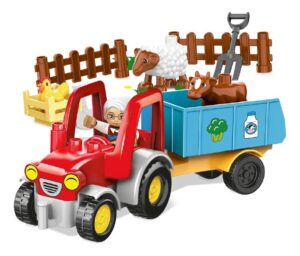 VEHICULOS CON BLOQUES AVENTURAS EL DUENDE AZUL VR2 7405 TRACTOR DE CAMPO - Imagen 2