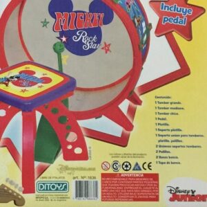 BATERIA MICKEY MY FIRST BAND GRANDE COD 1636 - Imagen 4