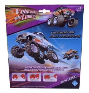 VELOCIDAD SIN LIMITES LANZA MINI MONSTERS AUTOS X6 COD 6544 - Imagen 5