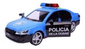 EL DUENDE AZUL AUTO POLICIA A FRICCION LUZ Y SONIDO COD 6473 - Imagen 2