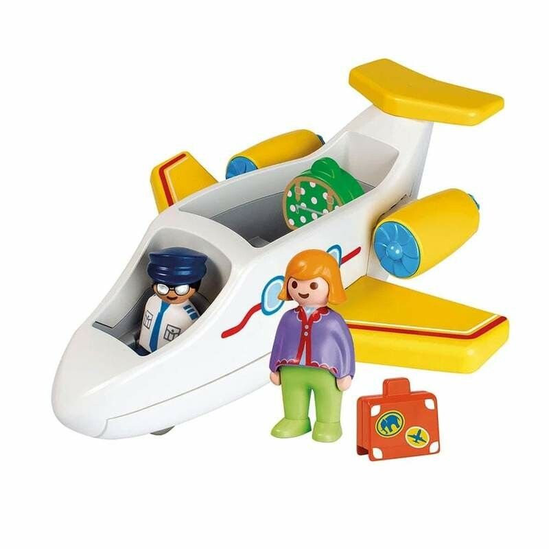 PLAYMOBIL 1 2 3 AVION CON PASAJERO COD 70185 - Imagen 2