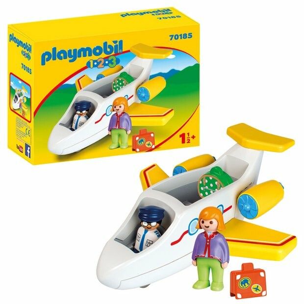PLAYMOBIL 1 2 3 AVION CON PASAJERO COD 70185 - Imagen 3