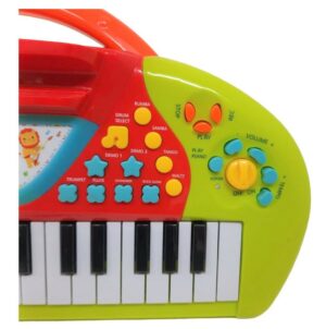 PIANO LUZ SONIDO GRABA MP3 C/MICROFONO OK BABY COD OKBB0243 - Imagen 7
