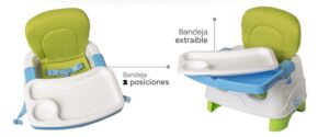 SILLA BOOSTER DE COMER CON TAPIZADO OK BABY VR2 OKBB0228 29 MODELO CELESTE - Imagen 4