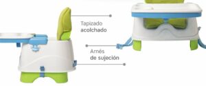 SILLA BOOSTER DE COMER CON TAPIZADO OK BABY VR1 OKBB0228 29 MODELO ROSA - Imagen 4