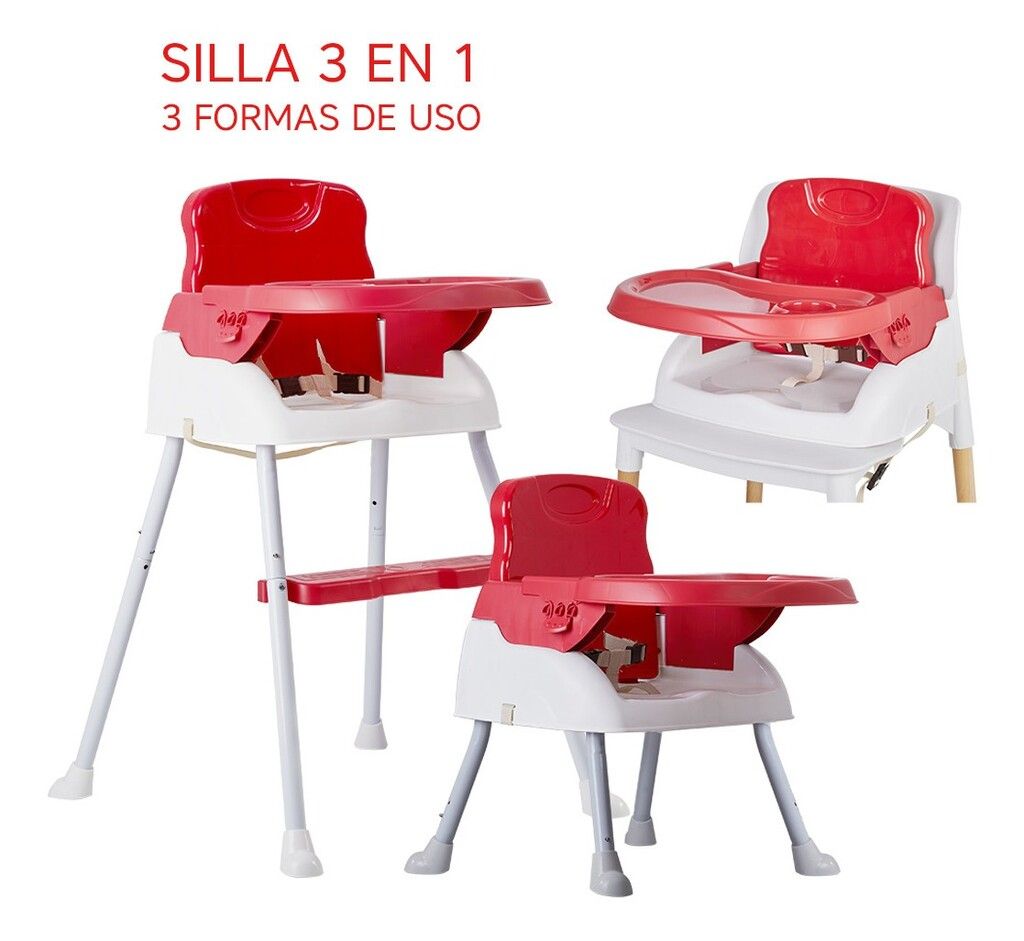 SILLA DE COMER PLEGABLE 3 EN 1 OK BABY COD OKBB0215 - Imagen 6