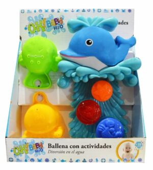 OK BABY BALLENA CON ACTIVIDADES PARA EL BANO COD OKBB0148