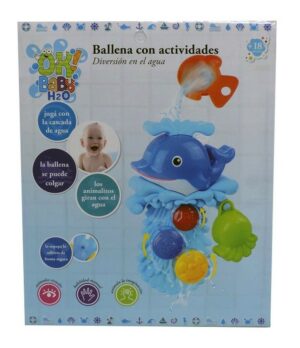 OK BABY BALLENA CON ACTIVIDADES PARA EL BANO COD OKBB0148 - Imagen 4