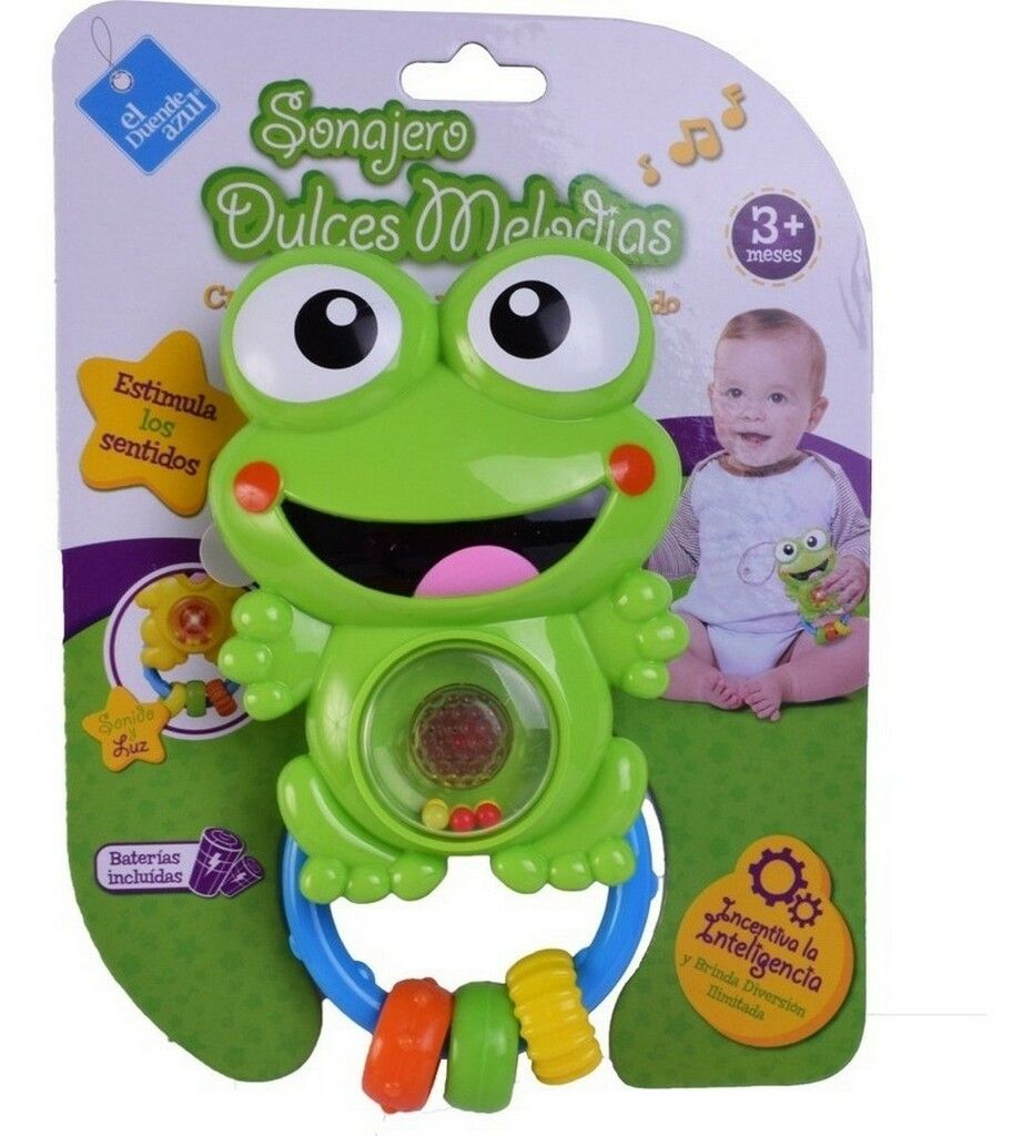 SONAJERO DULCES MELODIAS CON LUZ EL DUENDE AZUL VR2 6027 SAPO