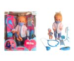 MUNECA MILA DOCTORA PEDIATRA CARINITO C/ BEBOTE ACCS COD 912