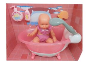 BEBE CON BANERA MAGICA LUCES COLOR Y MELODIAS AGUA VR1 0890 BAÑERA ROSA - Imagen 4