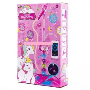 MICROFONO INFANTIL KARAOKE LUZ Y SONIDO MP3 VR3 8830 8831 MICROFONO UNICORNIO NENA
