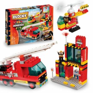 BLOQUES PARA ARMAR BLOCKY BOMBEROS 2 150 PIEZAS COD 01-0651