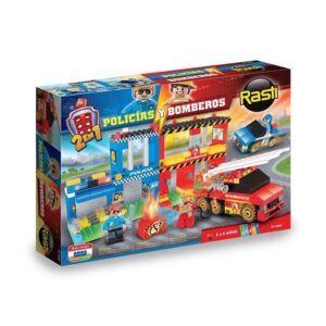 BLOQUES PARA ARMAR RASTI POLICIA-BOMBEROS 240 PZ COD 01-1086 - Imagen 2