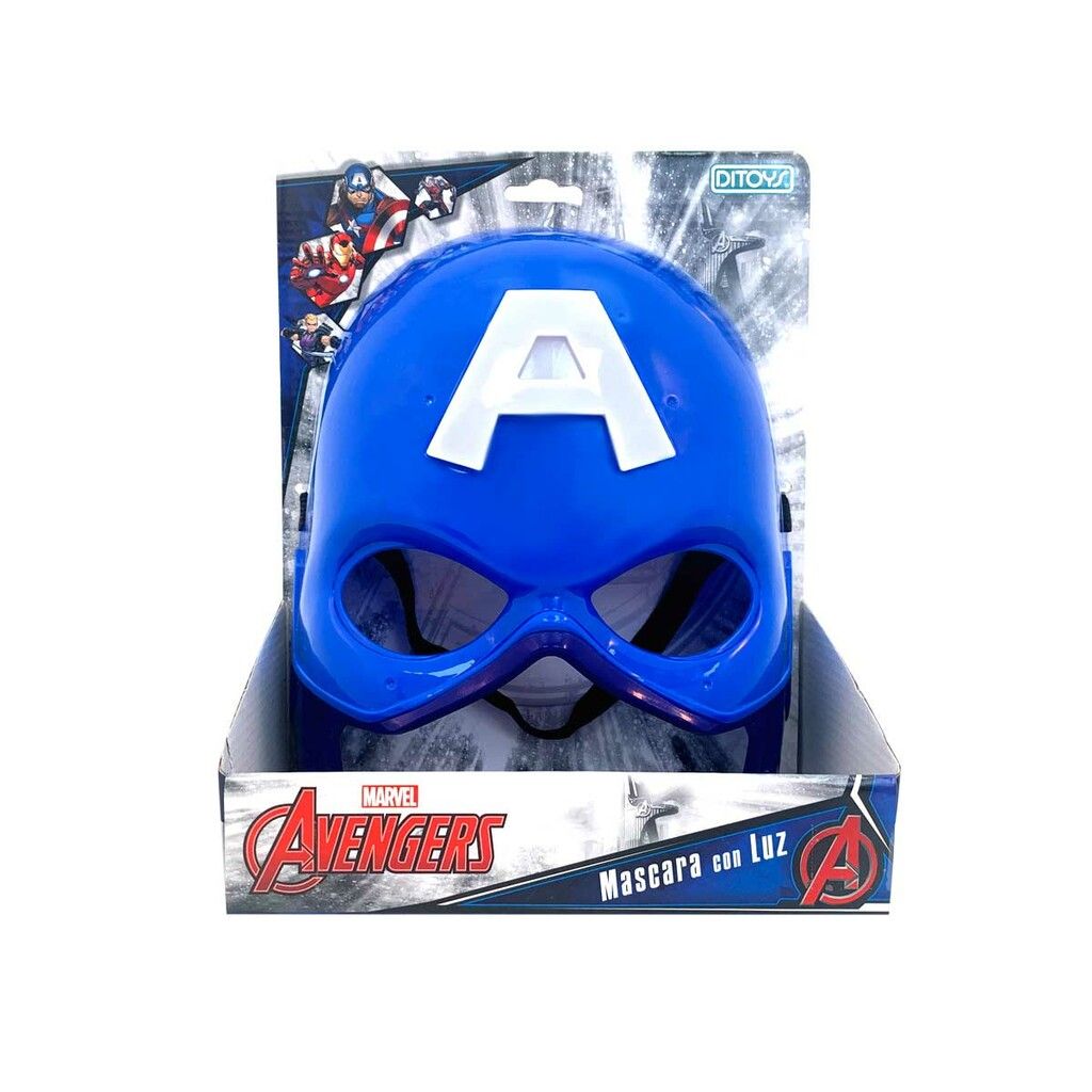 MASCARA LUMINOSA DE SPIDERMAN O AVENGERS VR2 2488 CAPITAN AMERICA - 2481