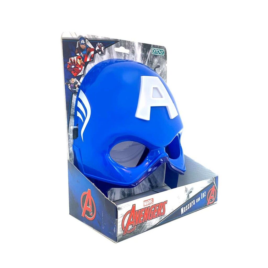 MASCARA LUMINOSA DE SPIDERMAN O AVENGERS VR2 2488 CAPITAN AMERICA - 2481 - Imagen 3