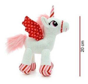 PELUCHE UNICORNIO PARADO 25 CM BRILLO VR2 8087 UNICORNIO BLANCO - Imagen 3
