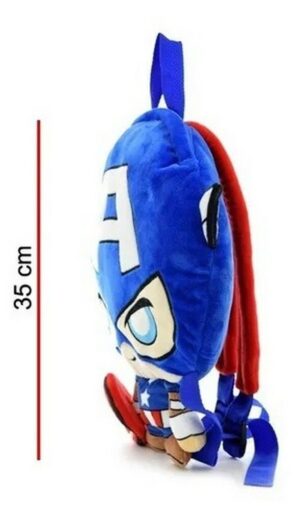 MOCHILA PELUCHE AVENGERS CON LUZ ORIG VR3 MV017 MV041 MV042 CAPITAN AMERICA - Imagen 2