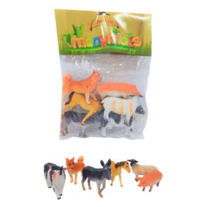 ANIMALES MUNECOS DE GRANJA X 6 GRANDE EN BOLSA COD P2621/6