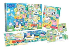 PUZZLES PEPPA PIG 4 ROMPECABEZAS 12 18 30 30 PZS COD 06353 - Imagen 2