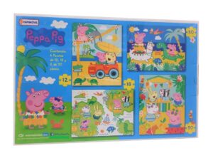 PUZZLES PEPPA PIG 4 ROMPECABEZAS 12 18 30 30 PZS COD 06353 - Imagen 5