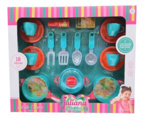 SET DE COCINA JULIANA 18 PCS ORIGINAL COD SISJUL037 - Imagen 4