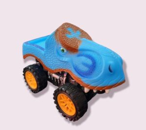 CAMIONETA DINO O BESTIA A FRICCION VARIOS MODELOS VR2 50254 T-REX CELESTE - Imagen 2