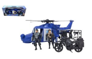 PLAYSET POLICIA POLICE FORCE 12 PZAS LUZ Y SONIDO COD 71301
