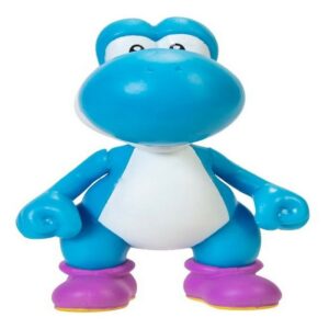 FIGURA NINTENDO SUPER MARIO BROS 7 CM ORIGINAL VR3 40456 YOSHI AZUL - Imagen 2