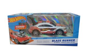 AUTO RADIO CONTROL HOT WHEELS BLAZE RUNNER VR2 70350 GRIS CON ROJO - Imagen 5