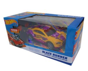 AUTO RADIO CONTROL HOT WHEELS BLAZE RUNNER VR1 70350 AMARILLO CON LILA - Imagen 6