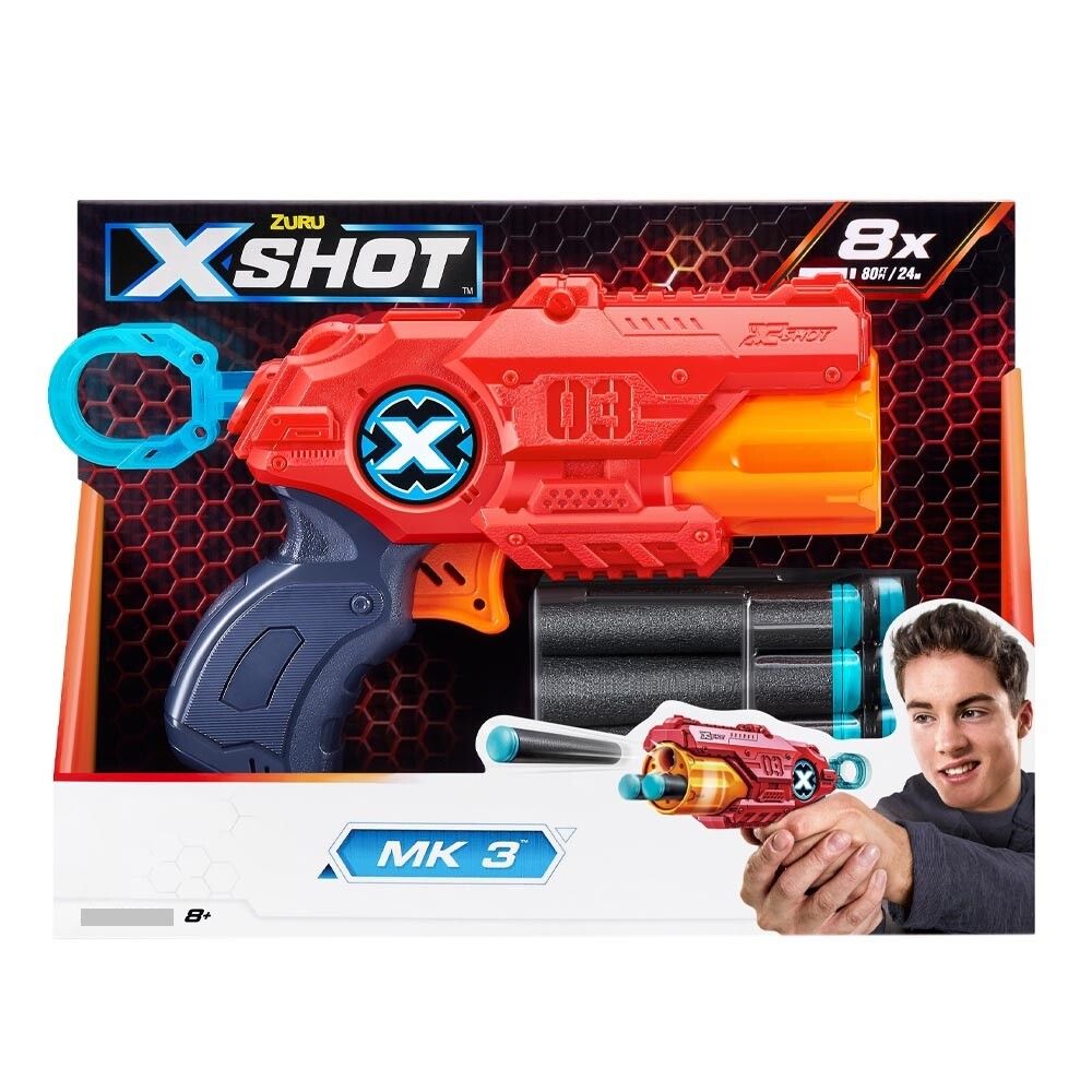 Arma De Juguete Xshot Pistola De Dardos Excel Mk3 + Dardos