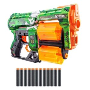 PISTOLA X-SHOT C/ DARDOS SKINS DREAD ZURU VR3 7299 CAMO
