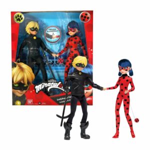 FIGURAS CAT NOIR Y LADY BUG ARTICULADOS C/ ACCS COD 50365