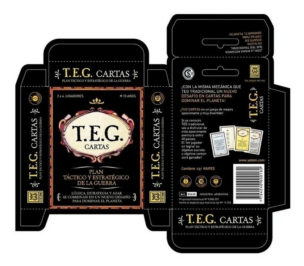 JUEGO TEG CARTAS PLAN ESTRATEGICO DE GUERRA YETEM COD 80600 - Imagen 6