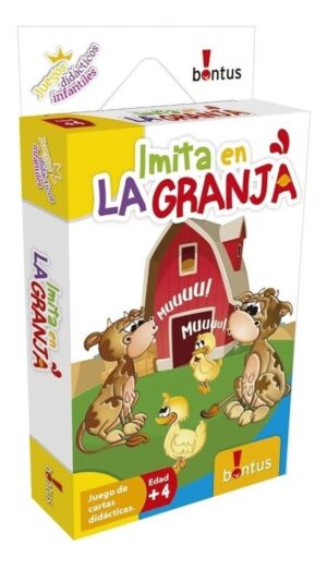 JUEGO DIDACTICO INFANTIL CON CARTAS BONTUS VR4 331/2/3 IMITA EN LA GRANJA - 335