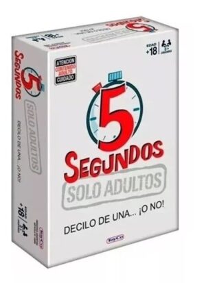 JUEGO DE MESA 5 SEGUNDOS SOLO ADULTOS COD 19006