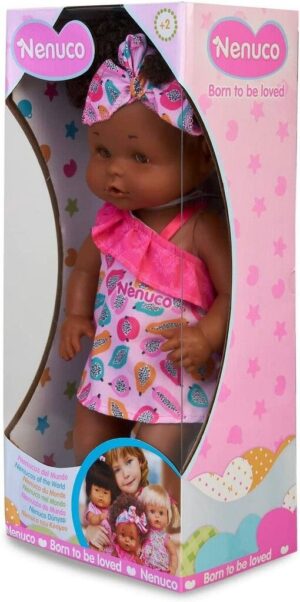 BEBOTE NENUCO 35 CM MODELOS CON RASGOS MUNDIALES VR1 17102 AFRICANA - Imagen 2