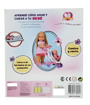 MUÑECA SOFI CANTA Y CAMINA CON SU HERMANA LALELU COD 16357 - Imagen 4